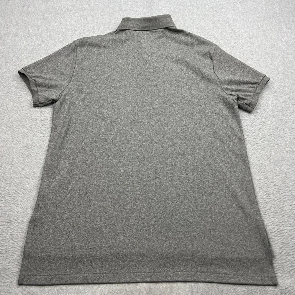 NEW Polo Ralph Lauren Interlock Shirt Mens Large Gray Custom Fit Cotton Logo NWT